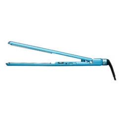 BaBylissPRO Nano Titanium Ultra Thin 1" Flat Iron Hair Straightener, Blue | BigEasyMart.com