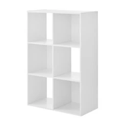 Mainstays 6-Cube Storage Organizer, White | BigEasyMart.com