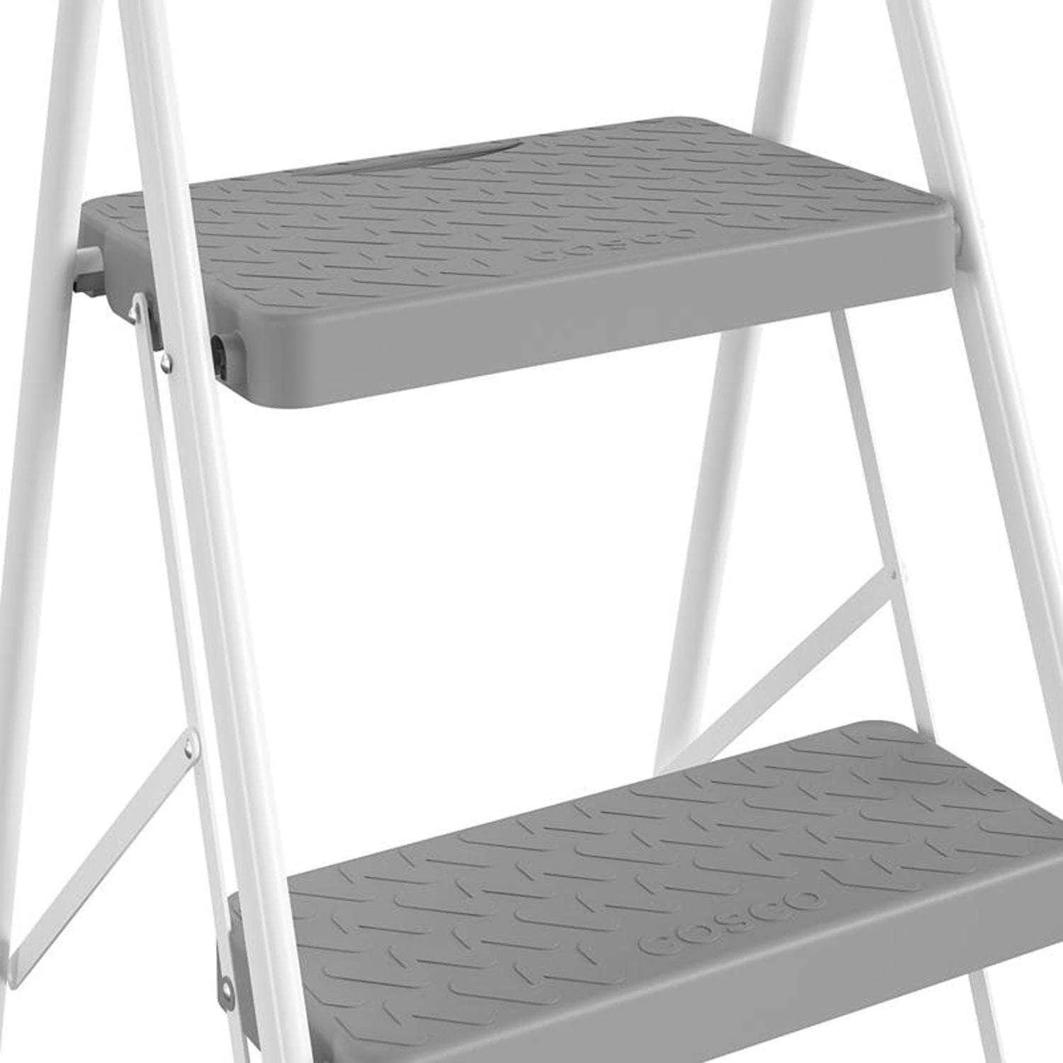Cosco 47.6 In. H X 16.81 In. W X 2.91 In. D 225 Lb. Capacity 3 Step Steel Folding Step Stool | BigEasyMart.com - Image 4