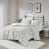Caureen Ivory And Grey Ultra Plush Down Alternative Comforter Set | BigEasyMart.com