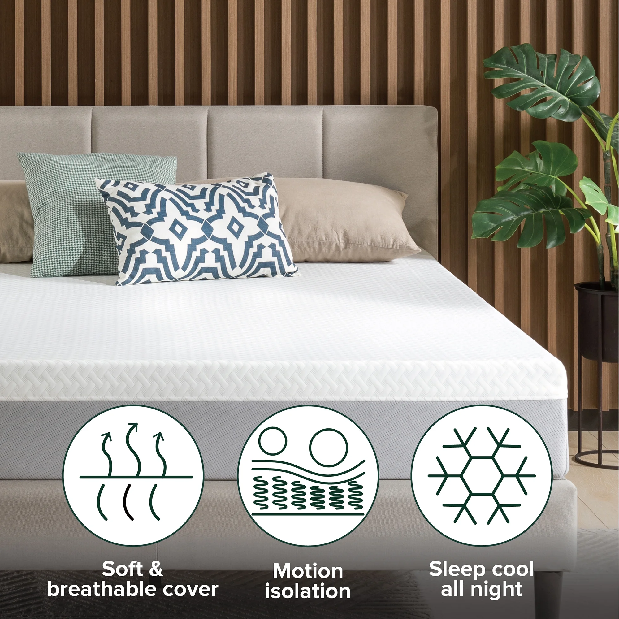 Zinus 8" Cooling Airflow Hybrid Mattress In A Box, Adult, Full | BigEasyMart.com - Image 6