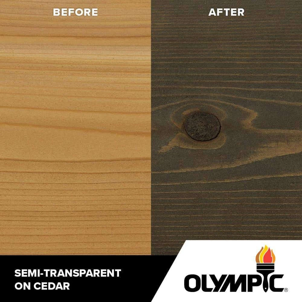 Olympic OLY905-05 Maximum 5 Gal. Cinder Semi-Transparent Exterior Stain And Sealant In One Low VOC | BigEasyMart.com - Image 4