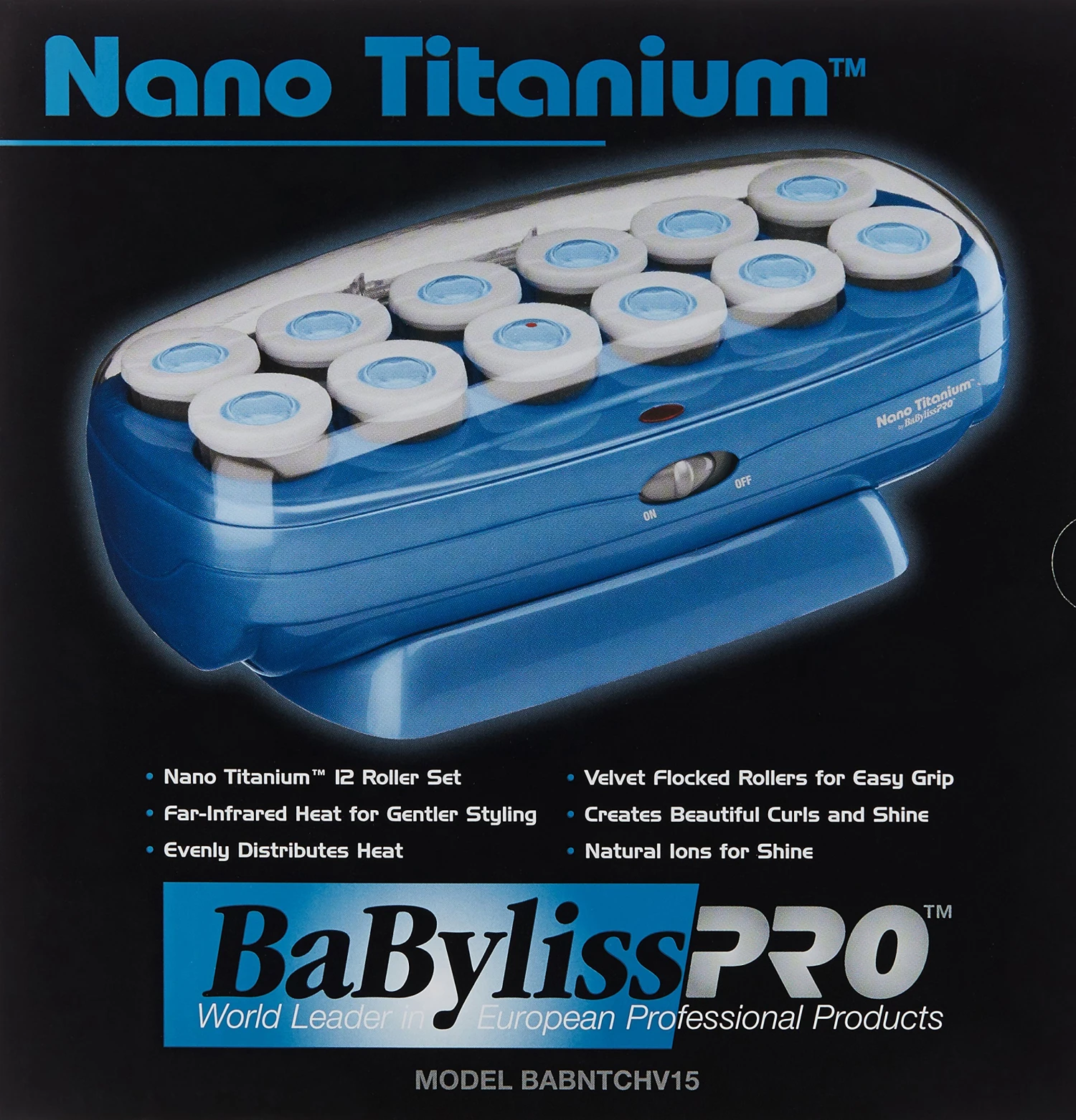 BaBylissPRO Nano Titanium Ceramic Hair Rollers, Blue, 12 | BigEasyMart.com - Image 8
