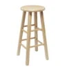 Mainstays Fully Assembled 29" Natural Wood Bar Stool | BigEasyMart.com
