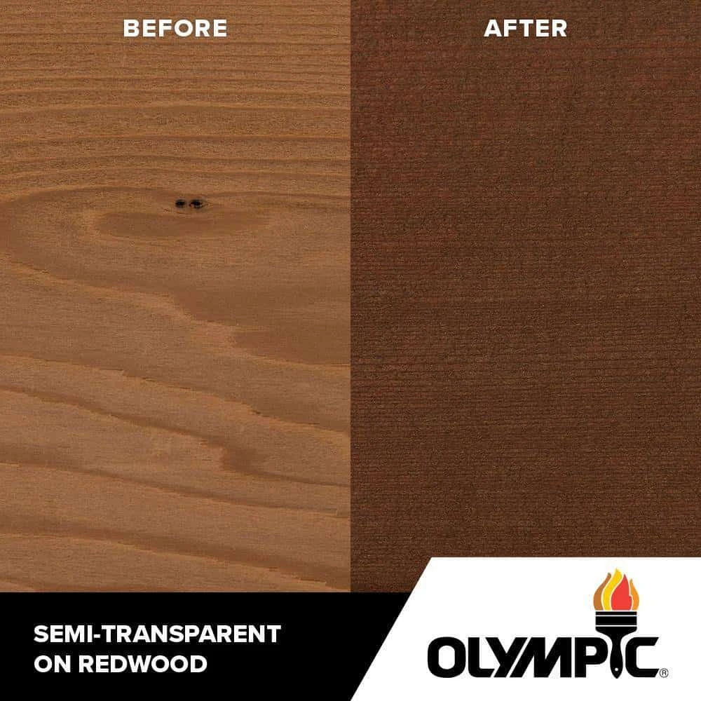 Olympic OLY729-05 Maximum 5 Gal. Dark Mahogany Semi-Transparent Exterior Stain And Sealant In One Low VOC | BigEasyMart.com - Image 5