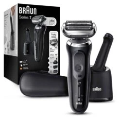 Braun Series 7 7085cc Flex Rechargeable Wet & Dry Men's Electric Shaver With Clean & Charge Station, Stubble & Beard Trimmer | BigEasyMart.com