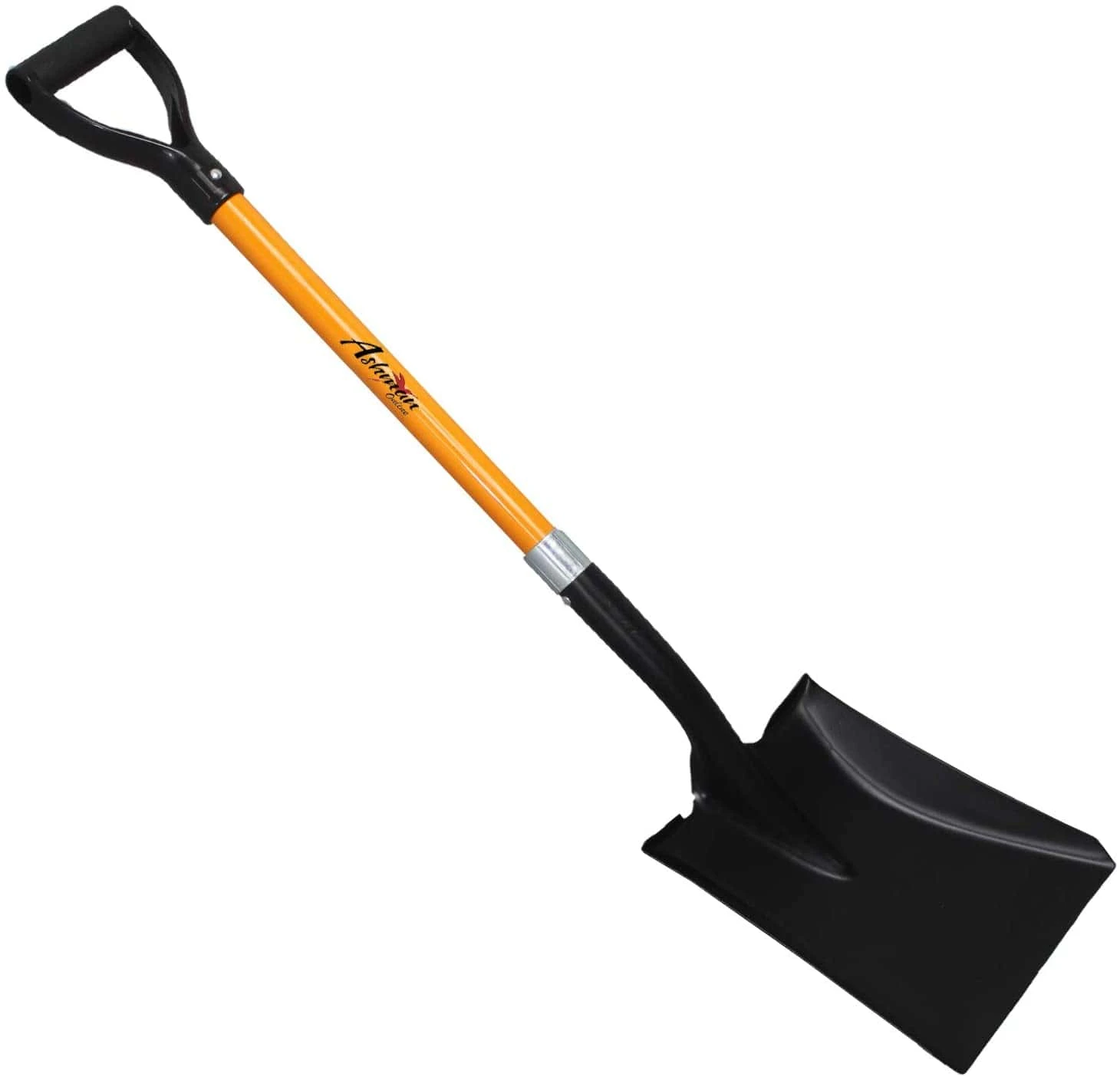 Ashman Heavy Duty Square Head Shovel Or Transfer Shovel - 41 Inches Long Handle β Orange Metal Shovel (1 Pack). | BigEasyMart.com - Image 5