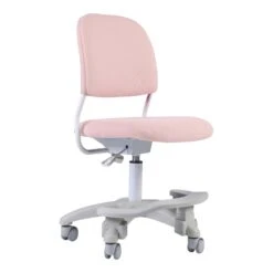 QualiSky Ergonomic Kids Desk Chair, Child's Children Student Study Office Computer Chair - Peach Pink | BigEasyMart.com