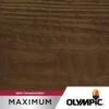 Olympic OLY934-05 Maximum 5 Gal. Espresso Semi-Transparent Exterior Stain And Sealant In One Low VOC | BigEasyMart.com