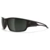 Edge Eyewear Kazbek Anti-Fog Polarized Wraparound Safety Glasses Silver Mirror Lens Black Frame 1 Pc | BigEasyMart.com
