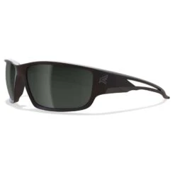 Edge Eyewear Kazbek Anti-Fog Polarized Wraparound Safety Glasses Silver Mirror Lens Black Frame 1 Pc | BigEasyMart.com