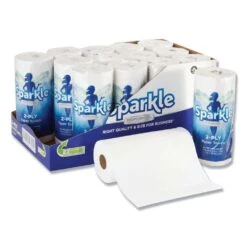 Georgia-Pacific GPC2717714 Sparkle Ps 8.8 In. X 11 In. White Premium Perforated Kitchen Paper Towel Roll | BigEasyMart.com