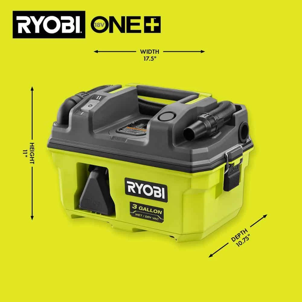 RYOBI PCL734B ONE+ 18V LINK Cordless 3 Gal. Wet/Dry Vacuum (Tool Only) | BigEasyMart.com - Image 7