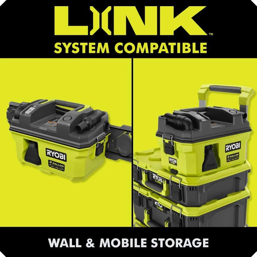 RYOBI PCL734B ONE+ 18V LINK Cordless 3 Gal. Wet/Dry Vacuum (Tool Only) | BigEasyMart.com - Image 8