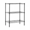 Amazon Basics 3-Shelf Narrow Adjustable, Heavy Duty Storage Shelving Unit , Black, 23.2"L X 13.4"W X 30"H | BigEasyMart.com
