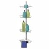 Zenna Home 2156NN Tension Pole Shower Caddy, Nickel