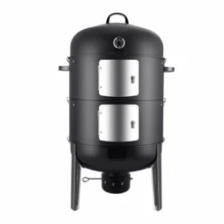 Realcook Charcoal BBQ Smoker Grill - 20 Inch Vertical Smoker For Outdoor Cooking Grilling | BigEasyMart.com