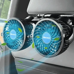 Poraxy Car Fan, 12V Cooling Fans For Backseat For Kids | BigEasyMart.com