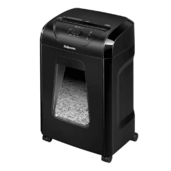 Fellowes Powershred 12C15 12-Sheet Crosscut Paper Shredder For Office And Home With Safety Lock, Black 4014401 | BigEasyMart.com