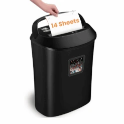 Paper Shredder,VidaTeco 14-Sheet Cross-Cut Shredder ,6.6-Gallon Basket (ETL) | BigEasyMart.com