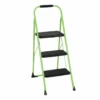 Cosco 11408GNF1E, Green Three Big Folding Step Stool With Rubber Hand Grip | BigEasyMart.com