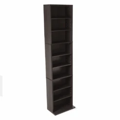 Atlantic Summit Media Storage Cabinet – Protects & Organizes Prized Music, Movie, Video Games Or Memorabilia Collections, PN 74735727 In Espresso | BigEasyMart.com