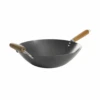 Kenmore Hammond Flat Bottom Carbon Steel Wok, 14-Inch, Black | BigEasyMart.com