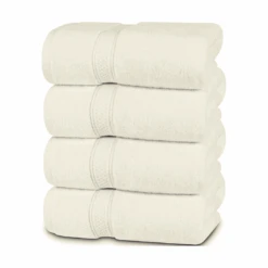Utopia Towels 4 Pack Premium Bath Towels Set, 27 X 54 Inches, Ivory | BigEasyMart.com