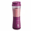 Hamilton Beach Portable Blender For Shakes And Smoothies With 14 Oz BPA Free Travel Cup And Lid, Raspberry (51131) | BigEasyMart.com