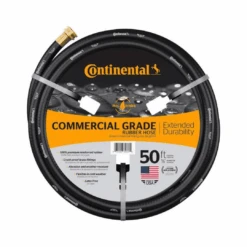 Continental 20258074 Premium 5/8 In. Dia X 50 Ft. Commercial Grade Rubber Black Water Hose | BigEasyMart.com