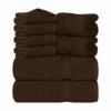 Utopia Towels 8-Piece Premium Towel Set, 2 Bath Towels, 2 Hand Towels, And 4 Wash Clothsm, Brown | BigEasyMart.com