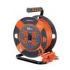 Link2Home EM-EL-600E 60 Ft. 14/3 Extension Cord Storage Reel With 4 | BigEasyMart.com