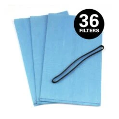 MULTI FIT VF2000D Replacement Bag Filters With Band For Select Husky, Stinger And Bucket Head Wet Dry Vacs (36-Pack) | BigEasyMart.com
