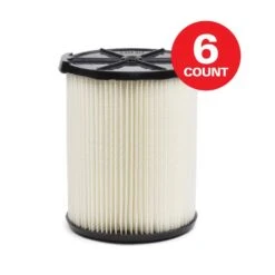 MULTI FIT VF7816B General Purpose Replacement Cartridge Filter For Most 5 To 20 Gallon CRAFTSMAN Wet/Dry Shop Vacuums (6-Pack) | BigEasyMart.com