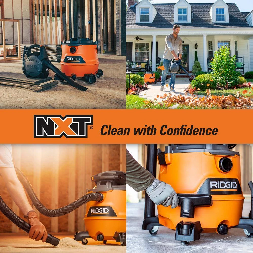RIDGID HD1600 16 Gallon 6.5 Peak HP NXT Wet/Dry Shop Vacuum With Detachable Blower, Filter, Locking Hose And Accessories | BigEasyMart.com - Image 6