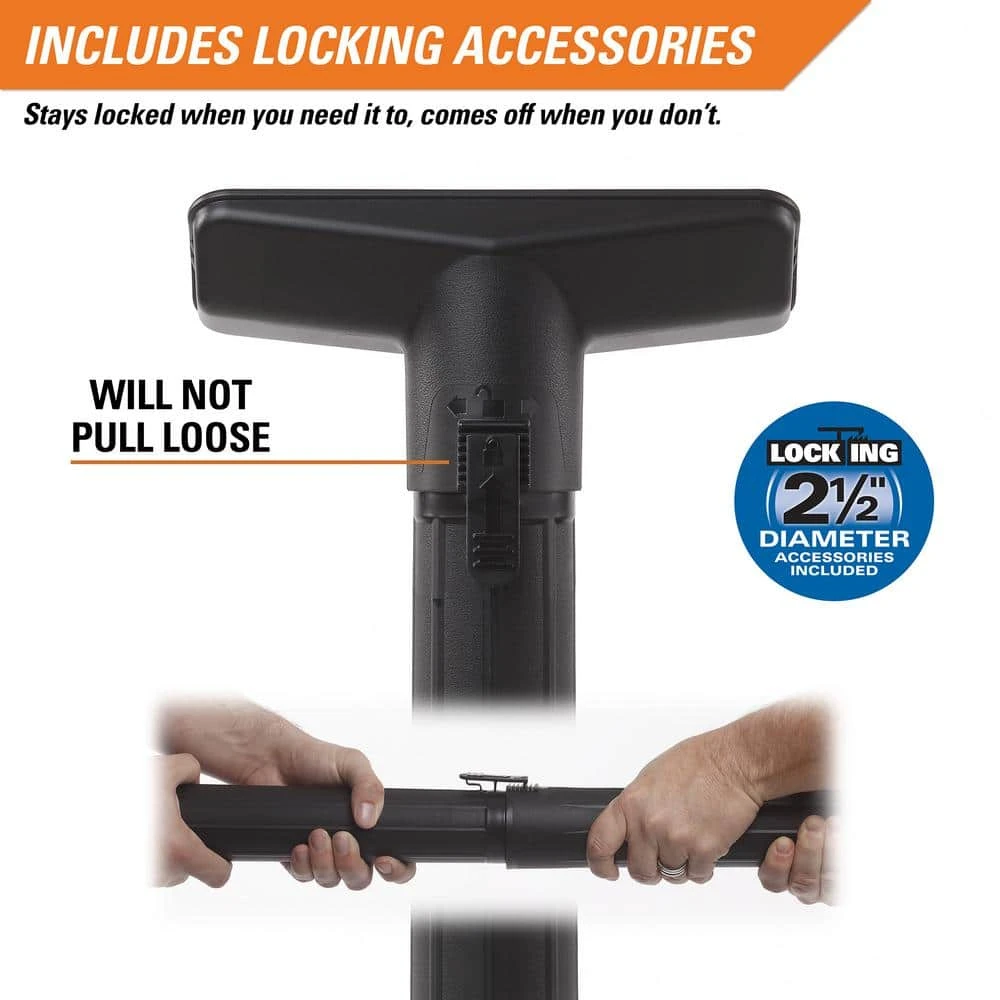 RIDGID HD1600 16 Gallon 6.5 Peak HP NXT Wet/Dry Shop Vacuum With Detachable Blower, Filter, Locking Hose And Accessories | BigEasyMart.com - Image 7