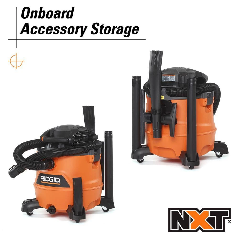 RIDGID HD1600D 16 Gallon 6.5 Peak HP NXT Wet/Dry Shop Vacuum With Detachable Blower, Filter, 7 Ft Hose, 20 Ft Hose And Accessories | BigEasyMart.com - Image 10