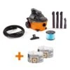 RIDGID WD4070D 4 Gallon 5.0 Peak HP Portable Wet/Dry Shop Vacuum With Fine Dust Filter, Dust Bags, Locking Hose And Accessories | BigEasyMart.com