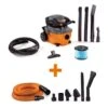 RIDGID 4 Gal. 6.0 Peak HP Wet/Dry Shop Vacuum With Detachable Blower, Fine Dust Filter, Hose, Accessories And Car Cleaning Kit | BigEasyMart.com