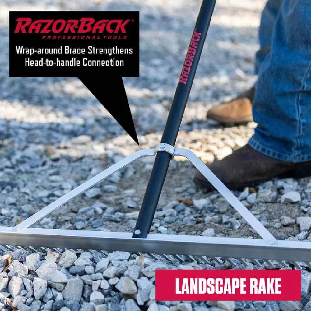 Razor-Back 63136 24 In. Aluminum Landscape Rake | BigEasyMart.com - Image 6