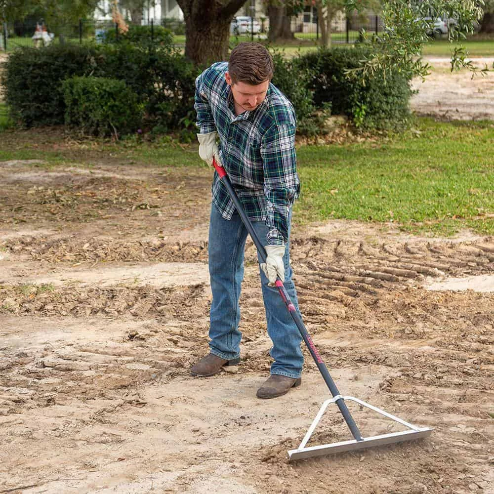 Razor-Back 63136 24 In. Aluminum Landscape Rake | BigEasyMart.com - Image 3