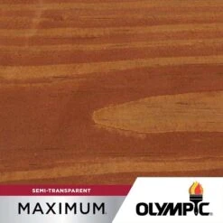 Olympic OLY704-05 Maximum 5 Gal. Redwood Semi-Transparent Exterior Stain And Sealant In One Low VOC | BigEasyMart.com