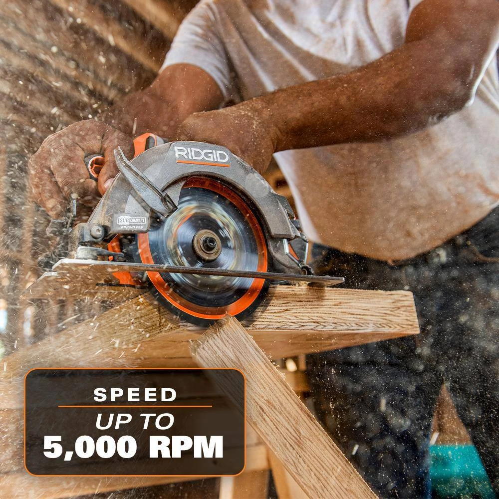 RIDGID R8656B 18V SubCompact Brushless Cordless 6-1/2 In. Circular Saw (Tool Only) | BigEasyMart.com - Image 5