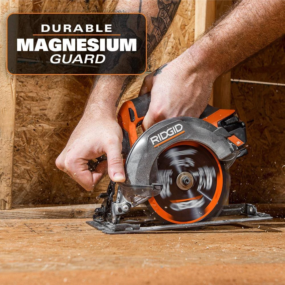 RIDGID R8656B 18V SubCompact Brushless Cordless 6-1/2 In. Circular Saw (Tool Only) | BigEasyMart.com - Image 6