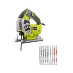 RYOBI JS651L1-A14AK101 6.1 Amp Corded Variable Speed Orbital Jig Saw With SPEEDMATCH Technology With All Purpose Jig Saw Blade Set (10-Piece) | BigEasyMart.com