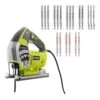 RYOBI JS651L1-A14AK201 6.1 Amp Corded Variable Speed Orbital Jig Saw With SPEEDMATCH Technology With All Purpose Jig Saw Blade Set (20-Piece) | BigEasyMart.com