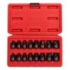 SUNEX TOOLS 3646 3/8 In. Drive Stubby Impact Hex Driver SAE And Metric Set (16-Piece) | BigEasyMart.com