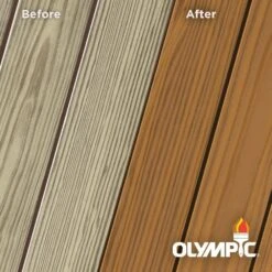 Olympic OLYEST13-01NV Elite 1 Gal. Timberline Semi-Transparent Exterior Wood Stain And Sealant In One Low VOC | BigEasyMart.com