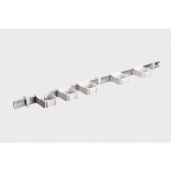 TOOLFLEX 9-5-3 37 In. Universal Garage Storage Rail System With 5 White One-Size-Fits-All Holders | BigEasyMart.com
