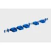 TOOLFLEX 9-5-5 37 In. Universal Garage Storage Rail System With 5 Blue One-Size-Fits-All Holders | BigEasyMart.com